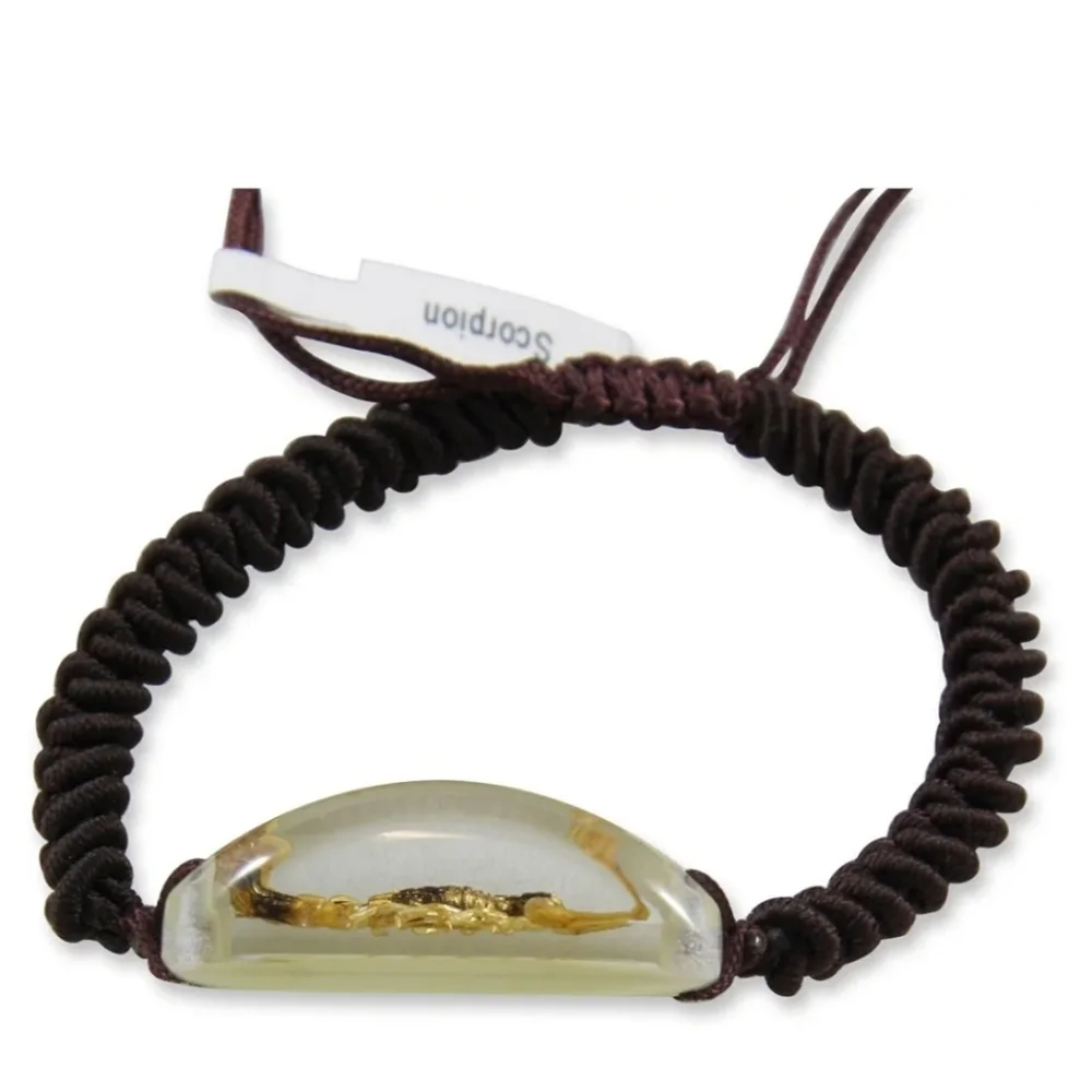 REALBUG Gold Scorpion Bracelet, Glow in The Dark, 6.5 to 10 inches adjustable